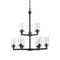 Z-Lite Savannah 9 Light Chandelier, Bronze & Clear 462-9BRZ - alternate 7